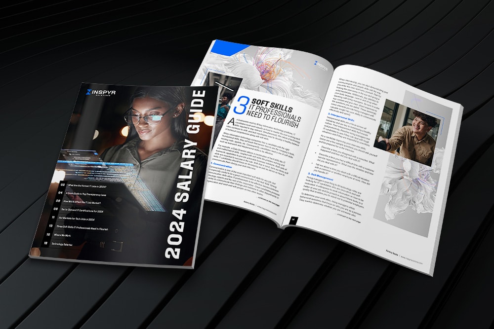 Salary Guide Mockup Black Background