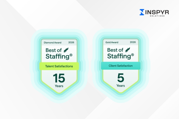 INSPYR Solutions Wins ClearlyRated’s 2026 Best of Staffing Client Gold and Talent Diamond Awards for Service Excellence